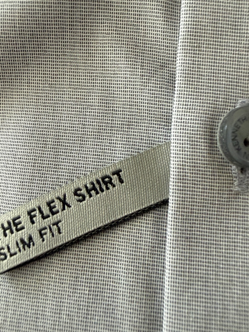 Kenneth Cole Reaction Techni-Cole Slim Fit Men's Gray Dress Shirt NWT - Picture 4 of 11